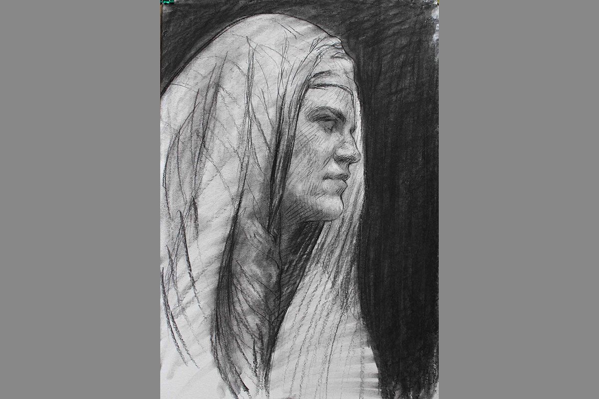 Desenho-de-perfil-em-carvao-sem-título